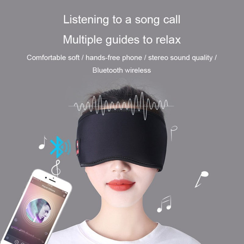 睡眠補助、目を遮る、疲労を和らげる、スマートミュージック5.0ワイヤレス瞑想アイマスク