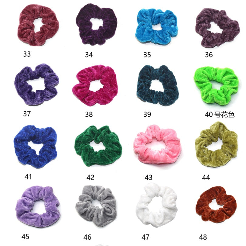 50個 金色ベルベットヘアリング