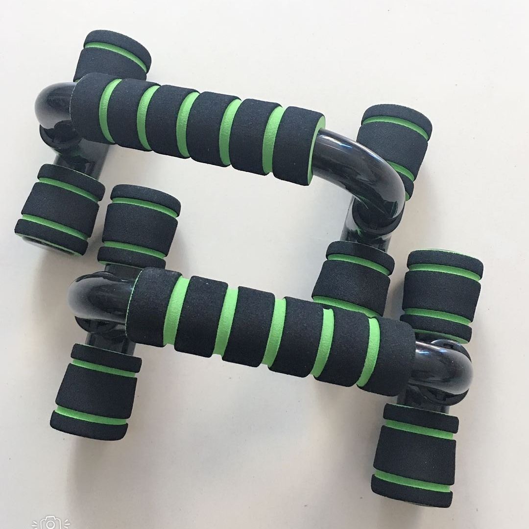 H-Shaped Push Up Stand Sponge Hand Grips ABS Fitness Chest Training Grip Bar Fitness Exercise Trainer
