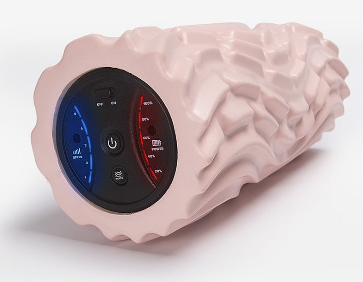 USB Electric Massage Yoga Massager Stove Pipe Vibration Shiatsu Massage Column Foam Roller Block for Relieving Muscle Pain