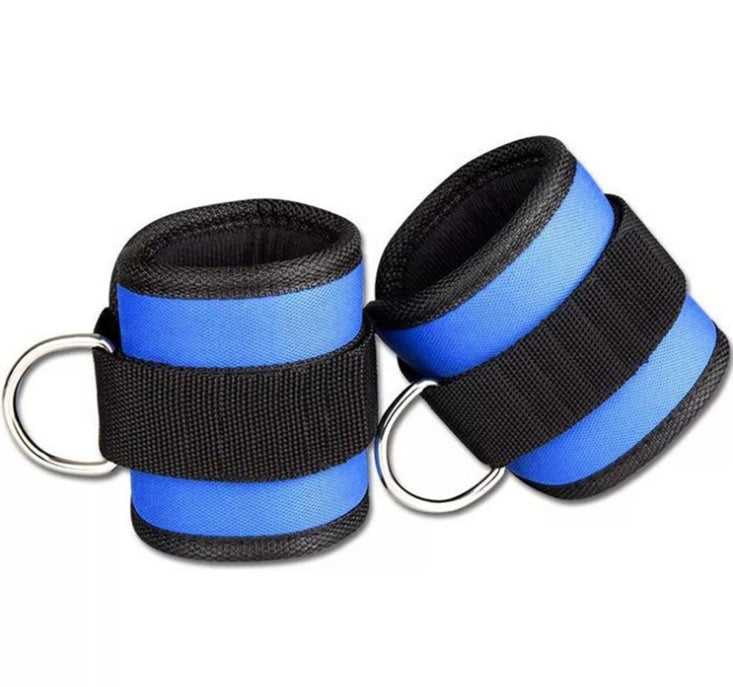 New D-Ring Ankle Strap Buckle Adjustable Ankle Weights Gym Leg Ankle Cuff Power Weight Lifting Fitness Rope 1/2 Piece