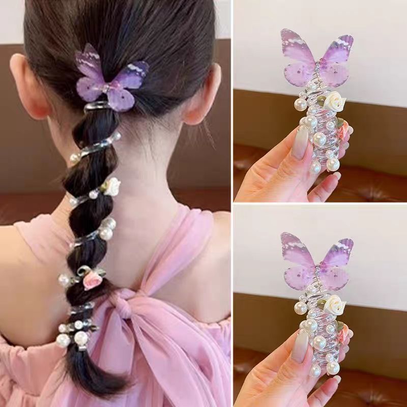 子供用バタフライパール電話線ヘアリングヘッドドレス