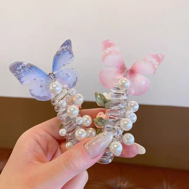子供用バタフライパール電話線ヘアリングヘッドドレス