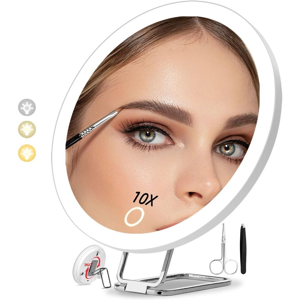 Rechargeable LED Fill Light (with Light Bracket) Rotating Makeup Mirror