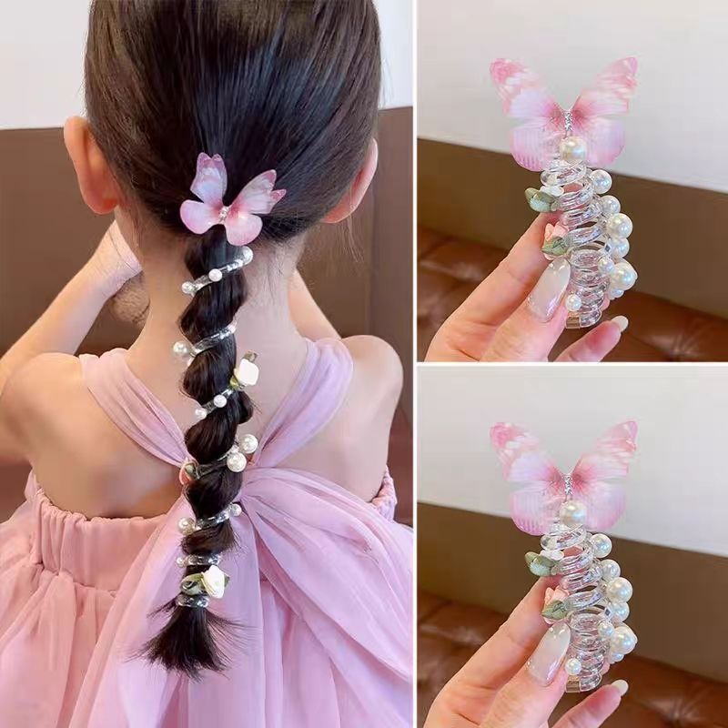 子供用バタフライパール電話線ヘアリングヘッドドレス