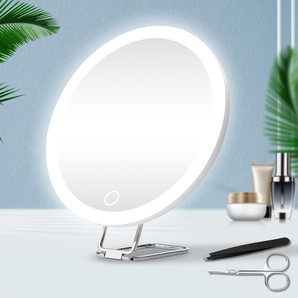 Rechargeable LED Fill Light (with Light Bracket) Rotating Makeup Mirror