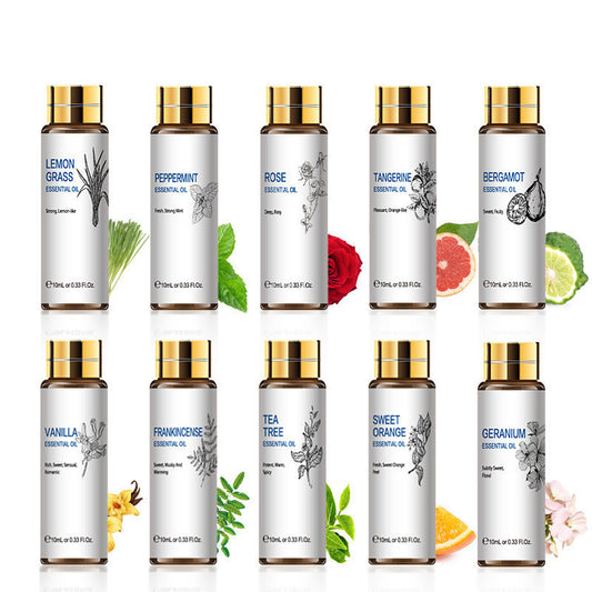 植物アロマセラピーエッセンシャルオイル 10ml・ ラベンダー・ バラ ・ティーツリー