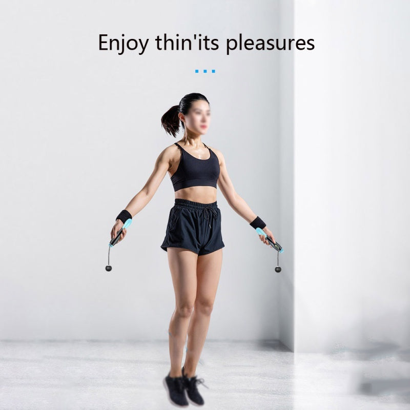 Cordless Skipping Rope, Smart Electronic Digital Wireless Skipping Rope, Calorie Burning, Fitness, Bodybuilding, Exercise, Skipping Rope