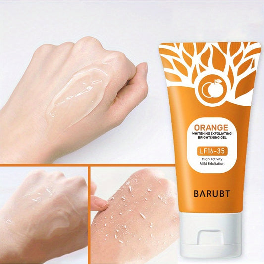 Orange Yeast Exfoliating Gel 100g - Deep Cleansing &amp; Moisturizing, Peel Off Mud for All Skin Types, Alcohol Free, With Licorice Acid &amp; Niacinamide