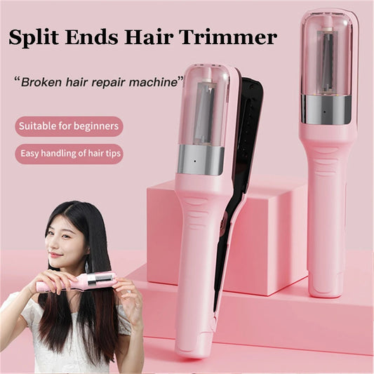 髪の毛の先トリマー分割除去器・  女性用コードレスヘアカッティングマシン