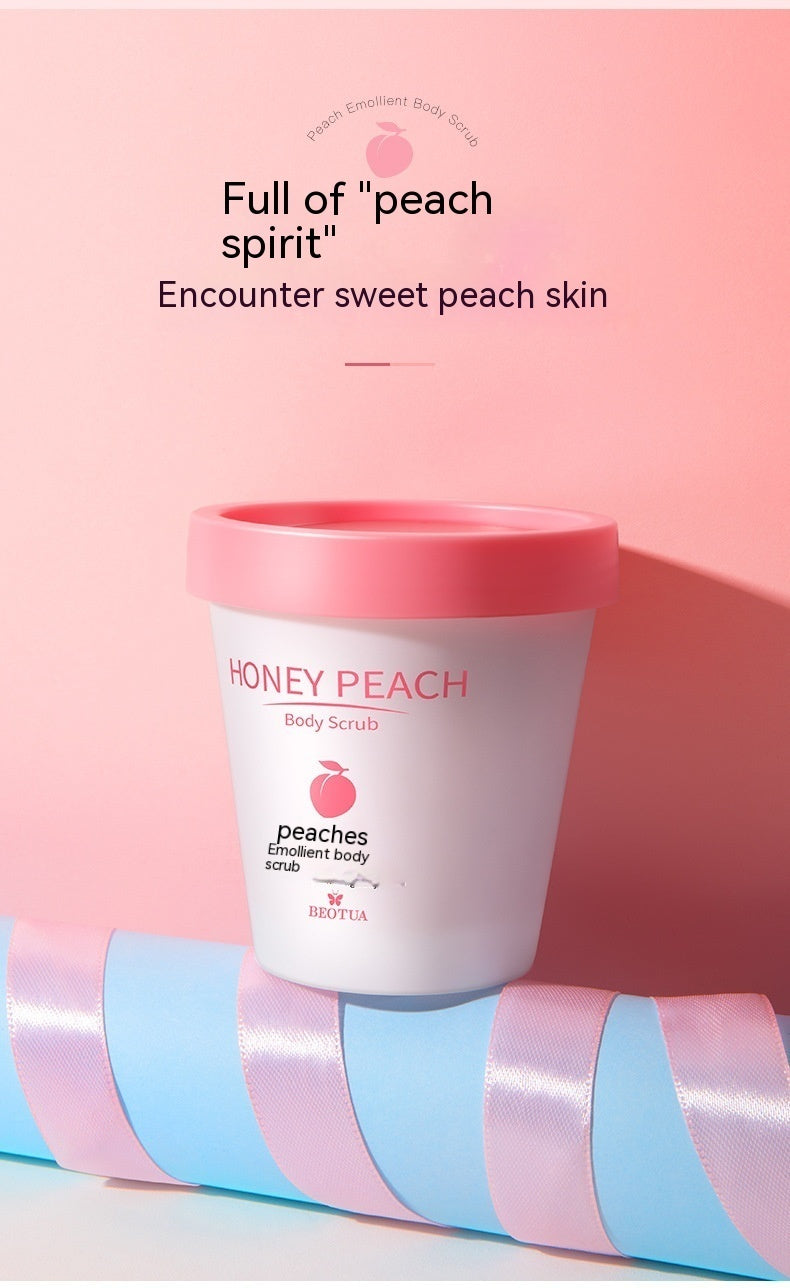 桃の保湿ボディスクラブクリーム