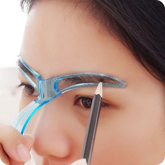 Eyeliner stencil Makeup brush Eyebrow card 1 sheet