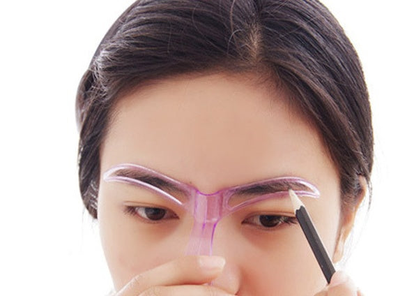 Eyeliner stencil Makeup brush Eyebrow card 1 sheet