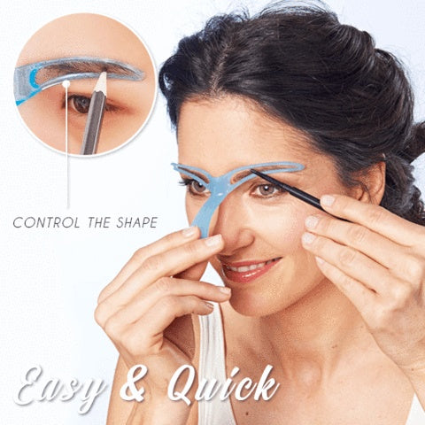 Eyeliner stencil Makeup brush Eyebrow card 1 sheet