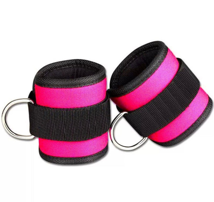 New D-Ring Ankle Strap Buckle Adjustable Ankle Weights Gym Leg Ankle Cuff Power Weight Lifting Fitness Rope 1/2 Piece