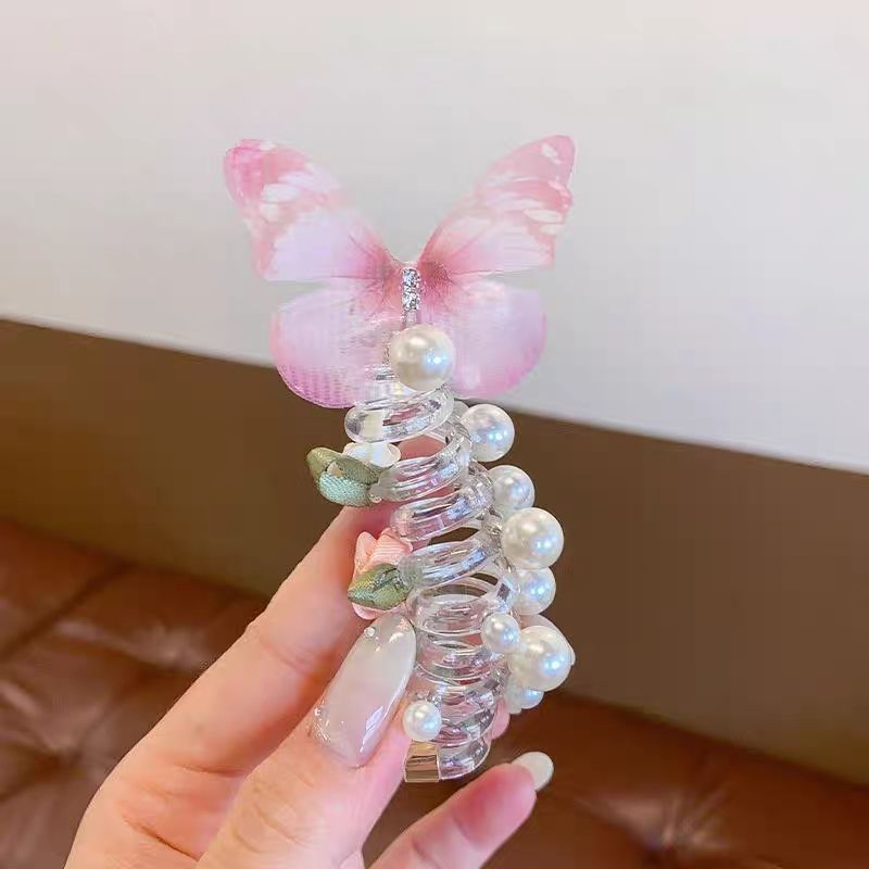 子供用バタフライパール電話線ヘアリングヘッドドレス
