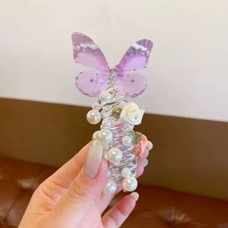子供用バタフライパール電話線ヘアリングヘッドドレス