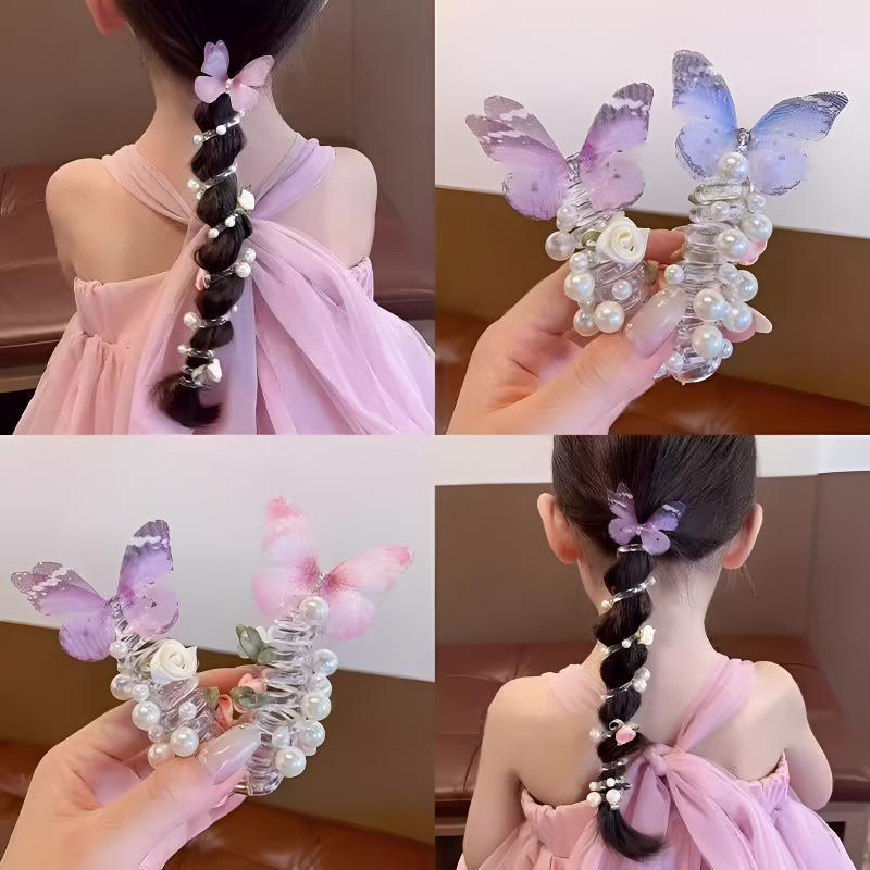 子供用バタフライパール電話線ヘアリングヘッドドレス