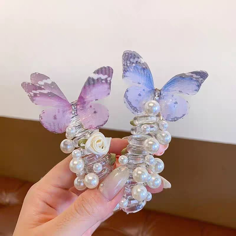 子供用バタフライパール電話線ヘアリングヘッドドレス