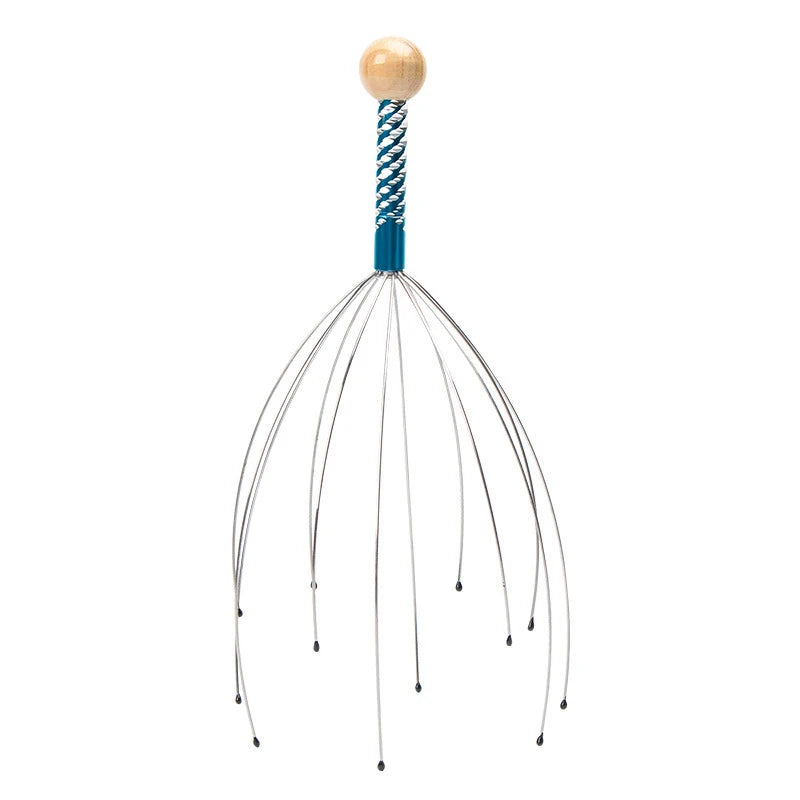 1pc Head Massager Octopus Scalp Scratching Tool Non-Soul Extractor Sacred Tool Extraction Health and Wellness Head Therapy