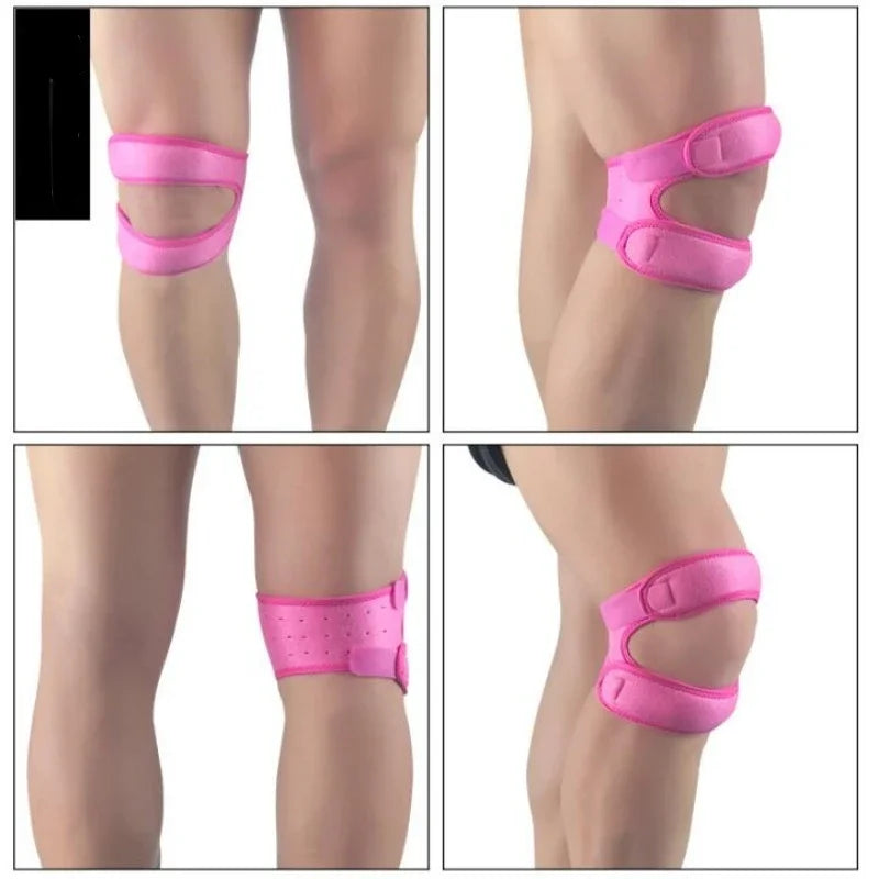 1Pcs Adjustable Sports Knee Pads Patella Band Elastic Bandage Band Football Basketball Sports Knee Pads Fitness Sports Knee Brace