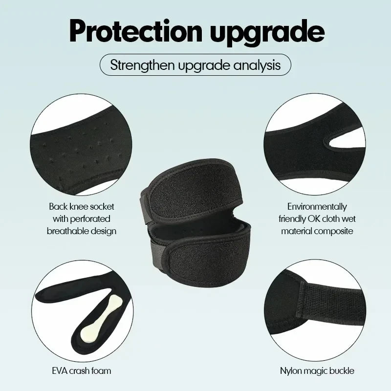 1Pcs Adjustable Sports Knee Pads Patella Band Elastic Bandage Band Football Basketball Sports Knee Pads Fitness Sports Knee Brace