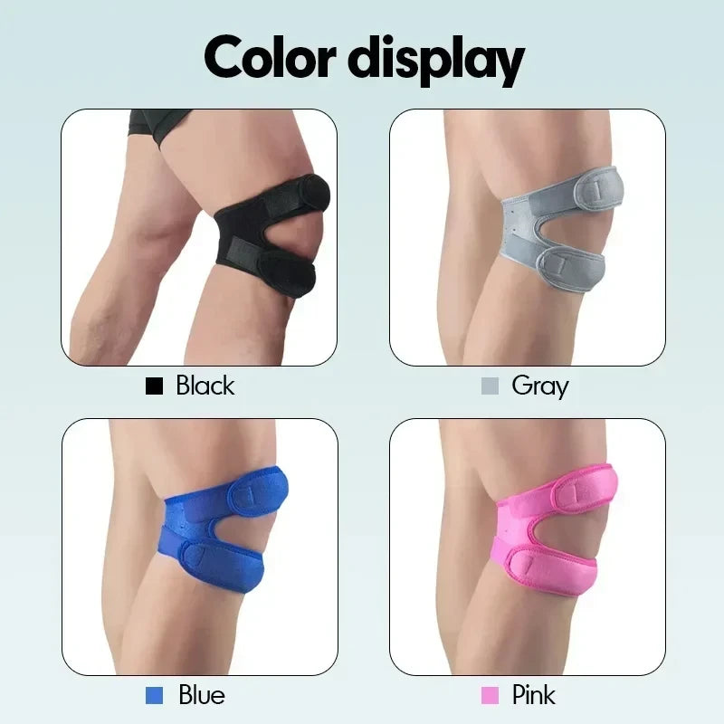 1Pcs Adjustable Sports Knee Pads Patella Band Elastic Bandage Band Football Basketball Sports Knee Pads Fitness Sports Knee Brace
