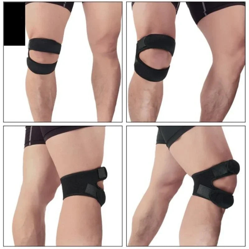 1Pcs Adjustable Sports Knee Pads Patella Band Elastic Bandage Band Football Basketball Sports Knee Pads Fitness Sports Knee Brace