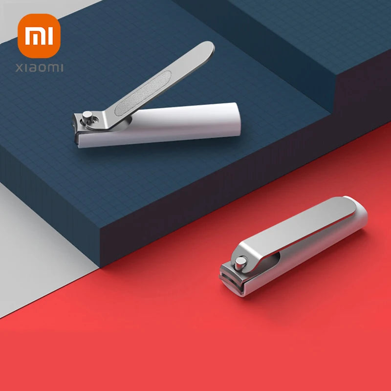 XIAOMI Mijia 防滴爪切り 420ステンレススチール 鋭利で耐久性のあるポータブルペディキュアトリマー 爪やすり 収納シェル付き