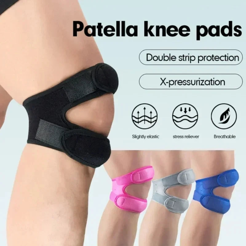1Pcs Adjustable Sports Knee Pads Patella Band Elastic Bandage Band Football Basketball Sports Knee Pads Fitness Sports Knee Brace