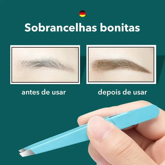 MR.GREEN Eyebrow Tweezers Colorful Hair Beauty Fine Hair Puller Stainless Steel Angled Eyebrow Clip Makeup Tool