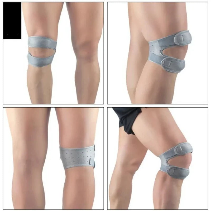 1Pcs Adjustable Sports Knee Pads Patella Band Elastic Bandage Band Football Basketball Sports Knee Pads Fitness Sports Knee Brace