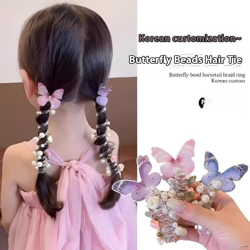 子供用バタフライパール電話線ヘアリングヘッドドレス